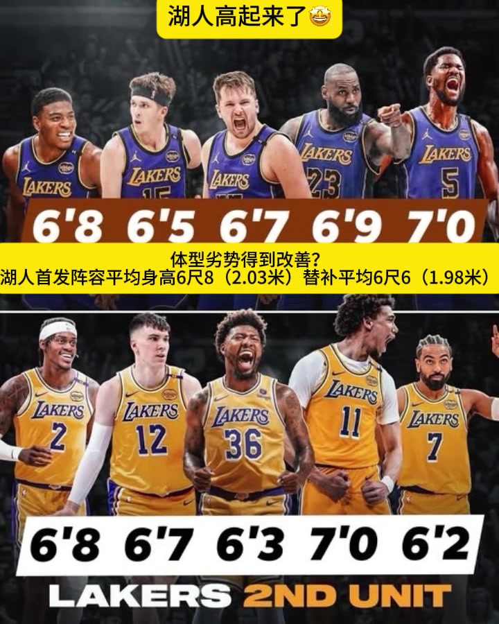 湖人引進(jìn)三人后身高提高一大截