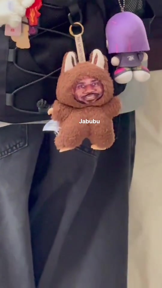 網(wǎng)友逛街偶遇有人書(shū)包掛著詹姆斯labubu